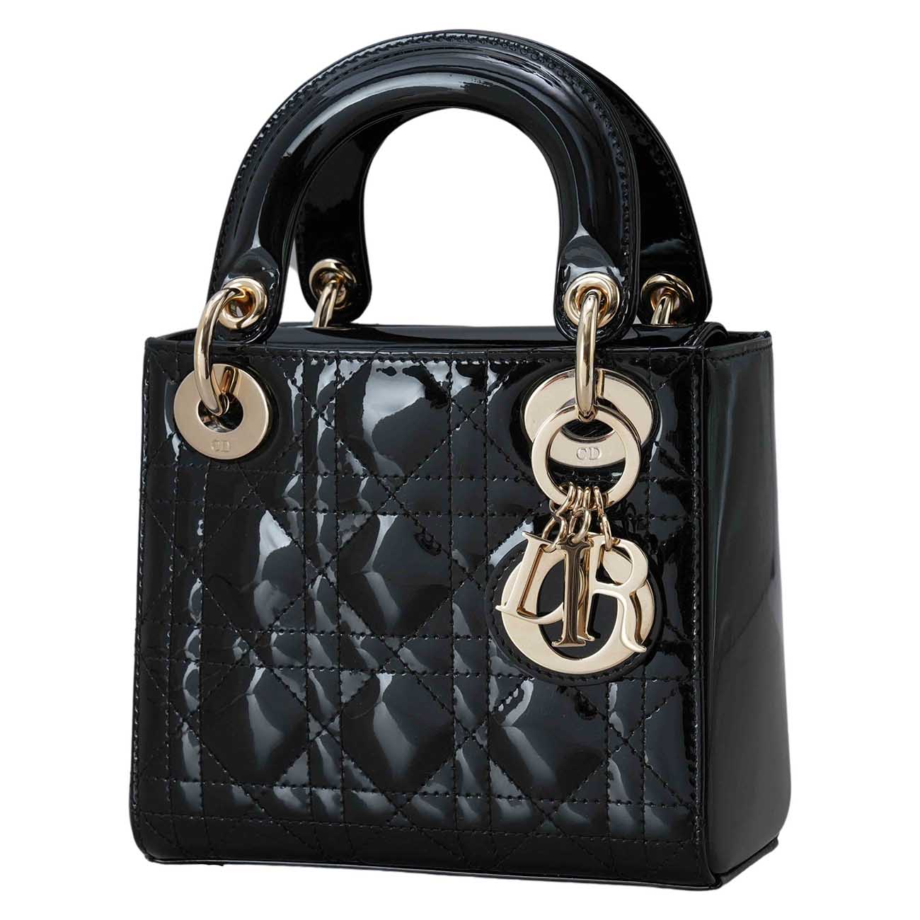 CHRISTIAN DIOR(USED)크리스찬디올 레이디디올 페이던트 미니백